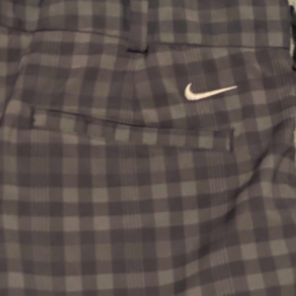 Nike Golf Dri-FIT Plaid Shorts Mens Size 36 Gray Performance Athletic Casual - Picture 4 of 7